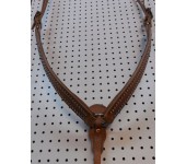 Harness Leather Breast Collar With Nickle Spots